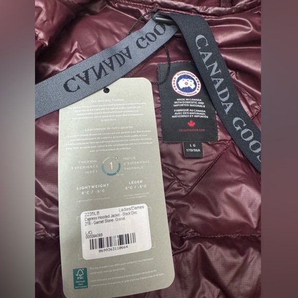 Canada Goose Cypress Hooded Black Logo Jacket - Picture 8 of 13